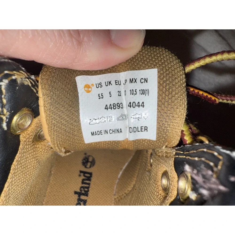 Timberland Tan Toddler Boys‎ Boots Size 5.5 Hiking, Casual Play Boot